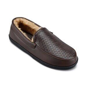 Haggar Men's Basketweave Embossed Venetian Indoor/Outdoor Slipper Size XL